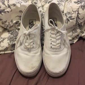 Authentic white Vans